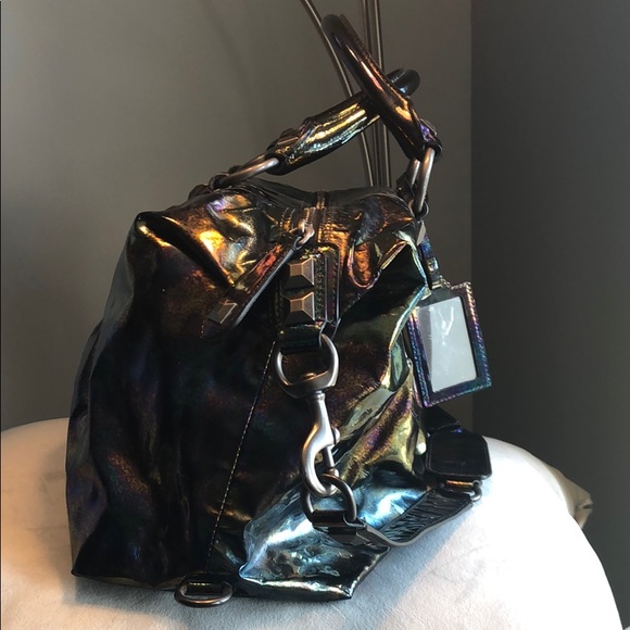 *RARE* Coach Sabrina Oil Slick Bag - Picture 4 of 8